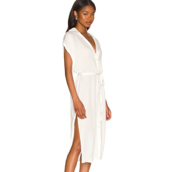 Indah Element Shirt Dress in Ivory NWOT Siz Small - Picture 3 of 4